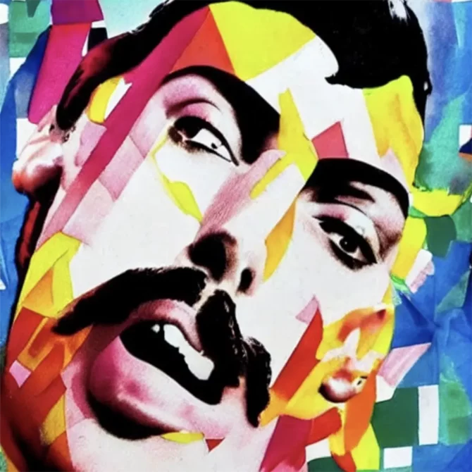 Freddie Mercury in the style of Anonymous    14